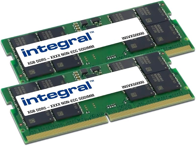 Integral 16GB DDR5 RAM 4800MHz SODIMM Laptop Notebook MacBook Memory 2x8GB