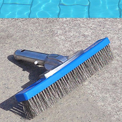 Aquatix Pro Heavy Duty Pool Brush, Durable 10" Swimming Pool Cleaner ...