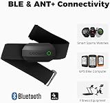 CooSpo Heart Rate Monitor Chest Strap Bluetooth ANT+ for Running Cycling view 2