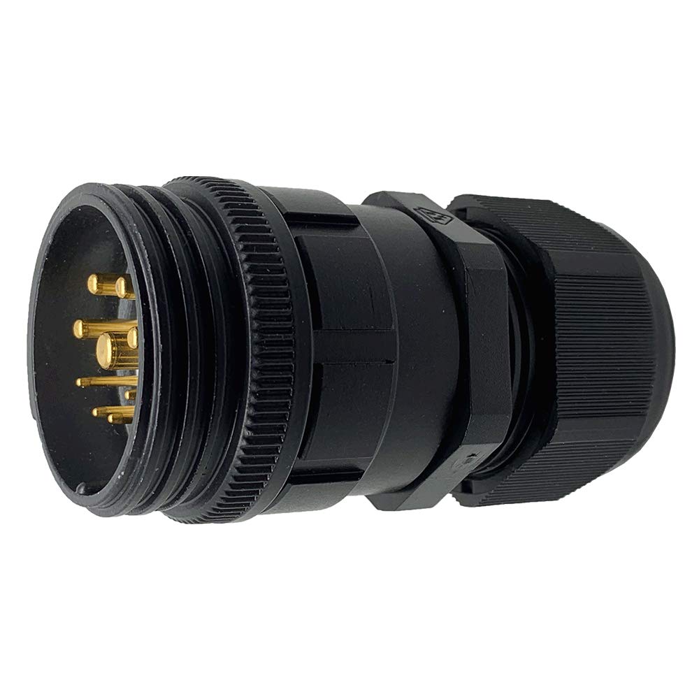 CEEP 920139J000PJ20 Circular Connector, Extender, 39J Insulator, Male, 18-25mm Adjustable Cable Gland, Black Anti-Corrosive