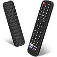 Silicone Protective Case for Hisense EN2A27 Remote Control, Anti-Slip Battery Back Cover for Hisense EN-2A27 Smart TV Remote Skin Sleeve Protector (Black)