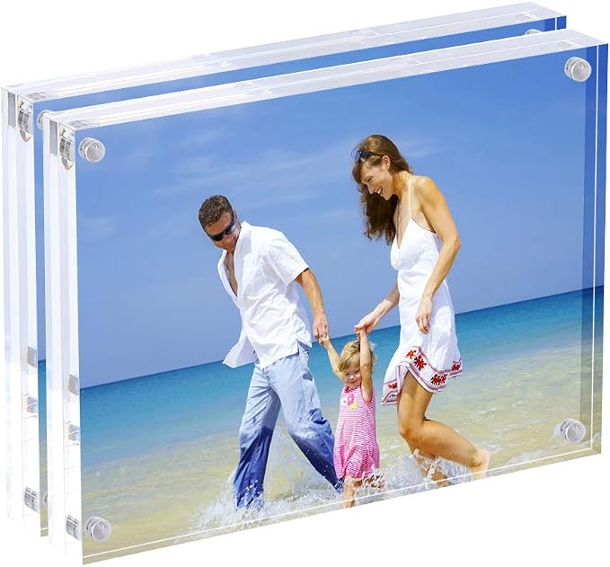1 Pièce Cadre Photo Magnétique En Acrylique - Double Face - 9 X 13 Cm Magnetique Pour Photo De 9 X 10 Cm 9 X 13 Cm Et 8 X 10 Cm Epaisseur 10 10 Mm 91995893