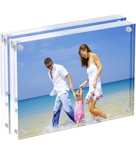 Amazon.com - AMEITECH Acrylic Picture Frames, 4x6'' Clear Double