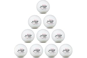 Double Happiness DHS 3-Star Table Tennis Balls (Pack of 10) White Ping Pong Balls Premium40+ Tournament-Level ABS Professional Perfect Sphere for Perfect Spin, Excellent Accuracy, Reliable Bounce