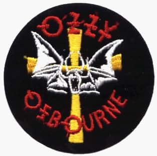 Amazon.com: Ozzy Osbourne - Round Logo with Cross & Bat - Embroidered