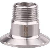 DERNORD 1.5 Inch Sanitary Tri Clamp to 3/4" Male Tri Clover