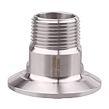 DERNORD 1.5 Inch Sanitary Tri Clamp to 3/4" Male