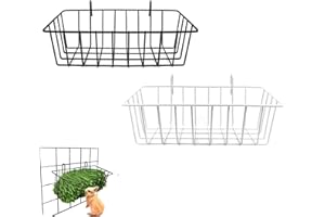 2Pcs Durable Metal Rack Hay Holder for Guinea Pig Small Animals Grass Rack for Guinea Pig Chinchilla Bunny, hay Feeder Rabbit