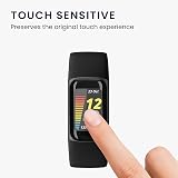 kwmobile Fitbit Charge 5 Screen Protector 2x Anti-Fingerprint Smart Watch Film view 4