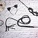Biubee Black Halloween Leather Whip- Cat Woman Whip Costumes Whip Cosplay Accessories with Cat Woman Lace Eye Mask and Lace Ear Headband for Halloween Themed Party 1.8m