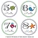 Beansley's Baby Monthly Milestone Stickers - (Set of 20) - 12, 4