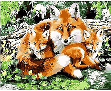 DIY Pintura al óleo por números Adultos Niños Decoracion de Pared