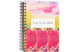 JUZECX A Beautiful Year in The Bible,Bible for Women,Spiral Bible The 52-Week Bible Study for Women Spiral Bound Bible Study Guide Year in The Bible