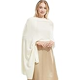 Ohyiian Luxury Cashmere Shawl and Wrap for Women, All-Season Pashmina Scarf Travel Blanket Large Cashmere Wool Blend Shawl