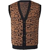 iSHOWcos Ferris Bueller Day Off Costume 80's Movie Day Off Button Up Halloween Costume Sweater Vest