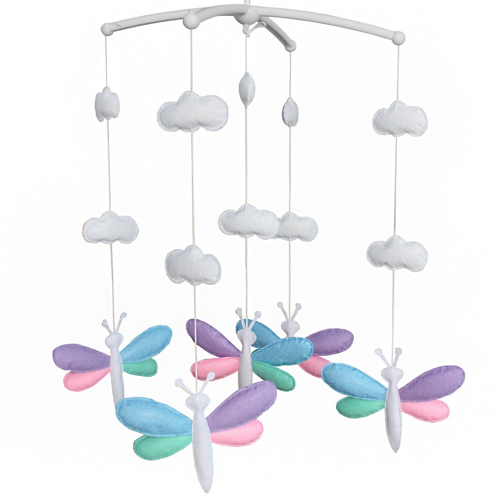 Crib Musical Hanging Rotate Bell Ring 