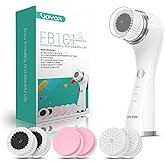 VOYOR Facial Cleansing Brush Electric for Deep Skin Cleansing Face Scrubber Rechargeable for Exfoliating and Removing Blackhead Spin Face Brush for Massaging, Remove Makeup Facial Brush FB101