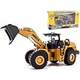 Ailejia 1/50 Scale Diecast Articulated Mechanical Loader Bulldozer Alloy Models Construction Vehicle s Model Engineering Car Toy Mechanical Loader boy Gift (Mechanical Loader)