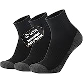 ONKE Max Cushion Low Cut Quarter Socks for Men Athletic Running Training Workout Sports Exercise Breathable Moisture Control