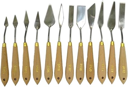 Amazon Com Artist Palette Knife Set 12 Piece Tools Supplies New