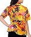 LA LEELA Ladies Hawaiian Shirt Beach Top Blouses Aloha Holiday Tank Casual Button Up