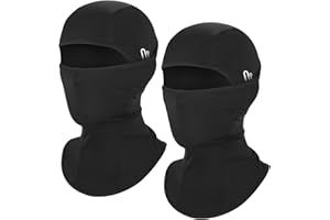 DAFIFO Summer Balaclava Men Women Cooling Ice Silk Face Mask Sun UV Protection Balaclava Hood for Cycling Motorcycling Black