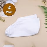 Scettar Moisturizing Foot Socks 4 Pairs Overnight Cotton Spa Socks Dry Feet view 6