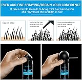 Pegciz Hair Building Fibres Black for Thinning Hair 15 Sec Concealer view 4
