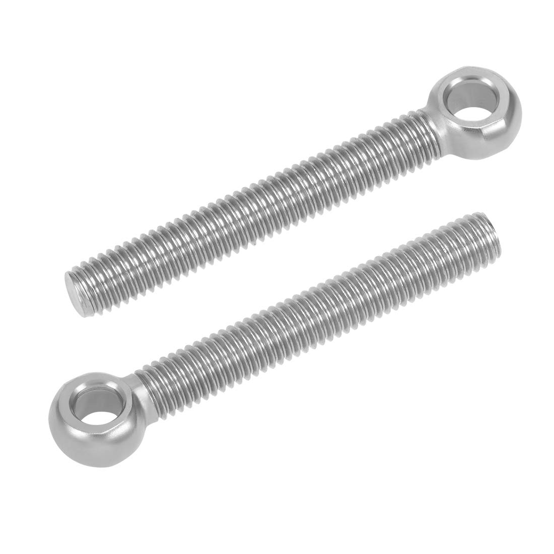 sourcing map M8 x 60mm Machinery Shoulder Swing Lifting Eye Bolt 304 Stainless Steel Metric Thread 2pcs