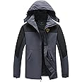 GIISAM Rain Jacket for Men, Mens Waterproof Raincoat Lightweight Rain Jackets Outdoor Rain Coat Windbreaker with Hood