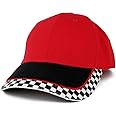 MC Racing Flag Low Profile Structured Cotton Twill Baseball Cap