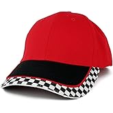 MC Racing Flag Low Profile Structured Cotton Twill Baseball Cap