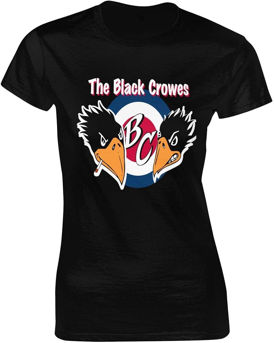 WPdragon Womens BlackCrowes T Shirt Logo Black M Tee