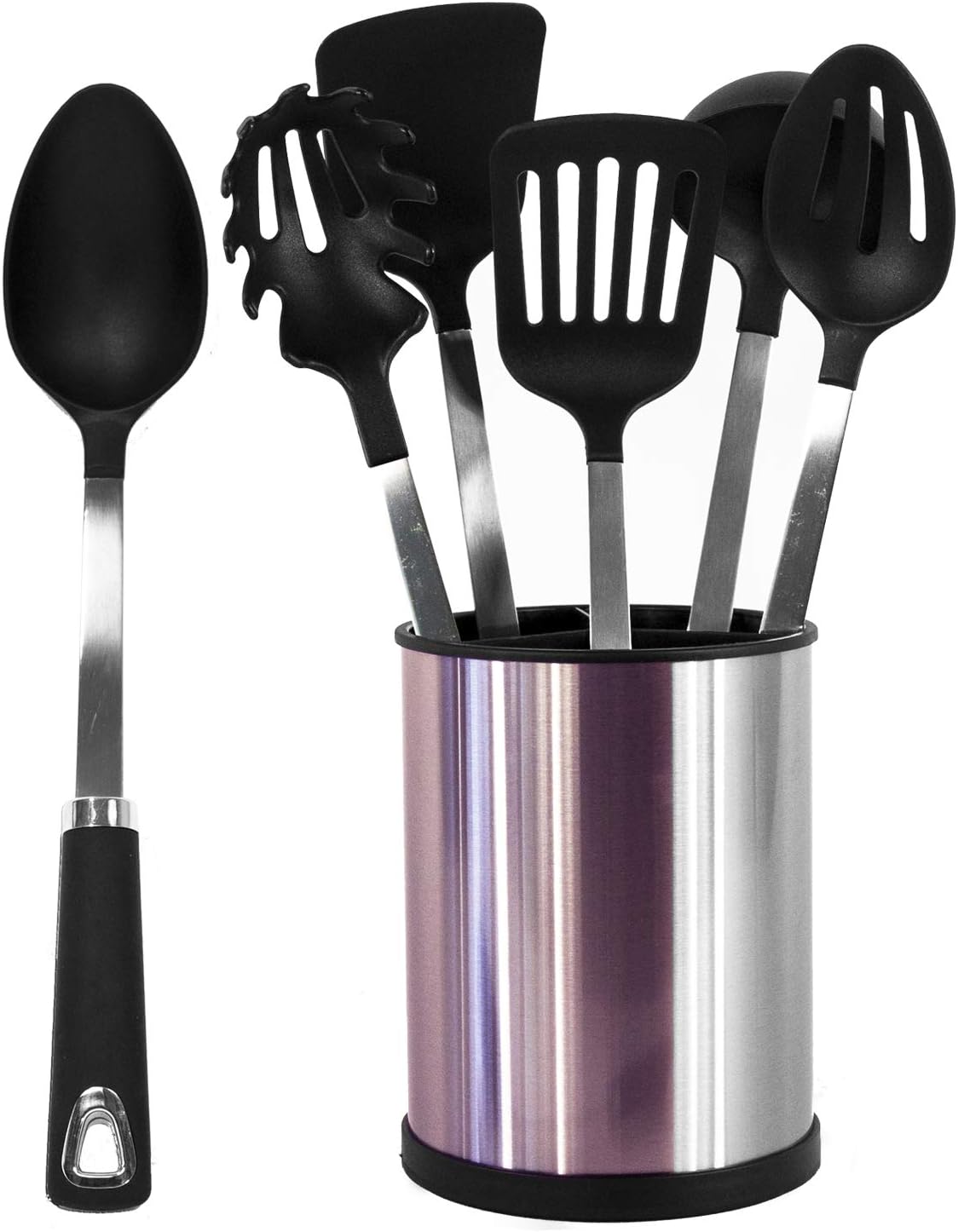Misc Home 6 Piece Stainless Steel Kitchen Utensil Set With Rotating