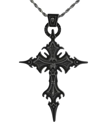 Amazon.com: Vurotry Gothic Cross Necklace Emo Necklace Vintage