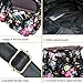 Vbiger Canvas Backpack for Women & Girls Boys Casual Book Bag Sports Daypack (Black（Floral）)