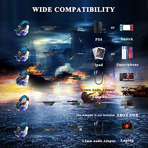 5 Controller+Cancelling+Headphones+Surround+Earmuffs+Nintendo