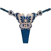 abandi Lace G-String Thongs for Women Adjustable Sexy Low Rise Underwear No Show T-back Thong Panties One Size Fits All