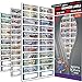 Garage Organizer Labeling Set- 3 Large Sheets with - 83 Chrome Foil Decals for organizing All Your Garage Items & Hardware “Easy Read” Large Peel and Stick Colored Organizer Labels…