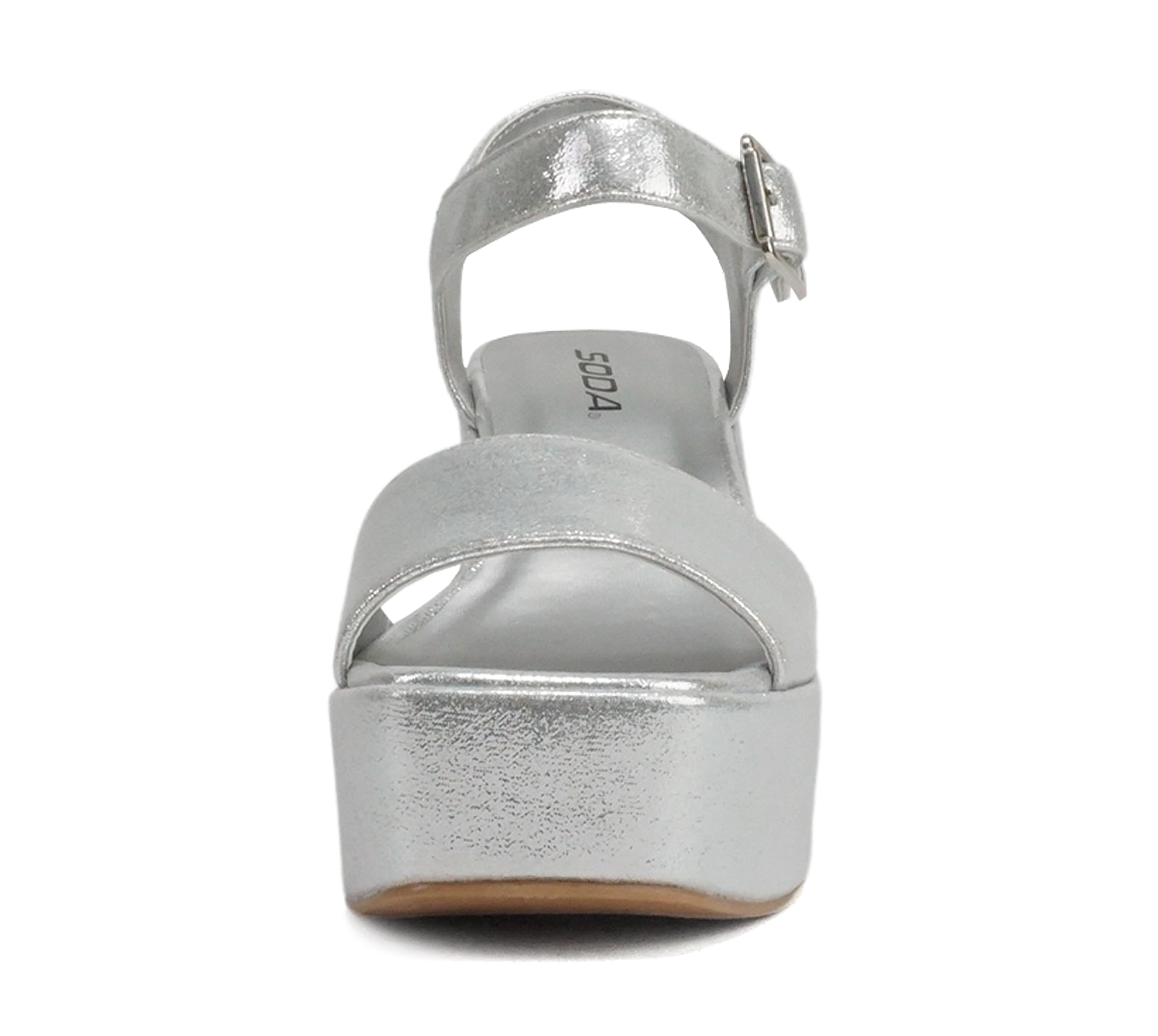 Soda Launch ~ Women Open Toe Ankle Strap Platform