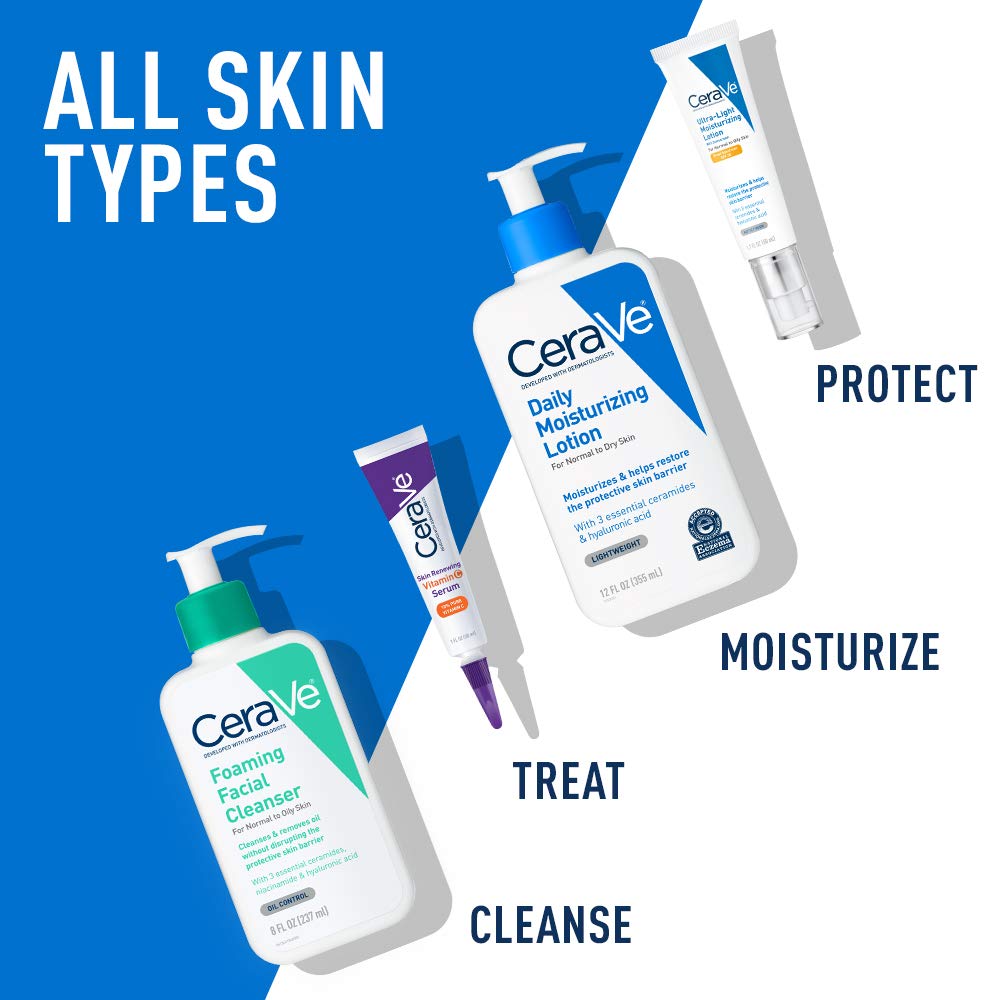 CeraVe Daily Moisturizing Lotion for Dry Skin Body Lotion & Facial