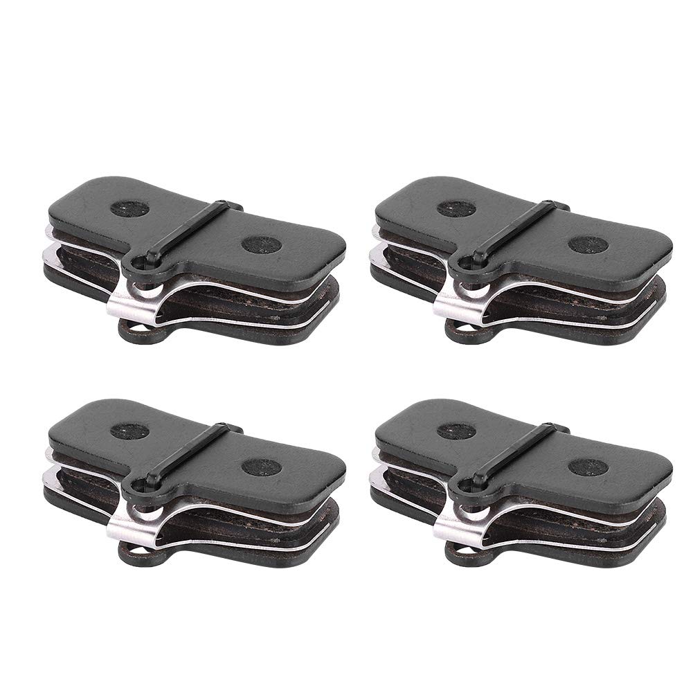 Alomejor disc brake pads, resin semi metal high performance, mountain bike brake parts, 4 pairs durable set for cyclists commuters off road trails city rides