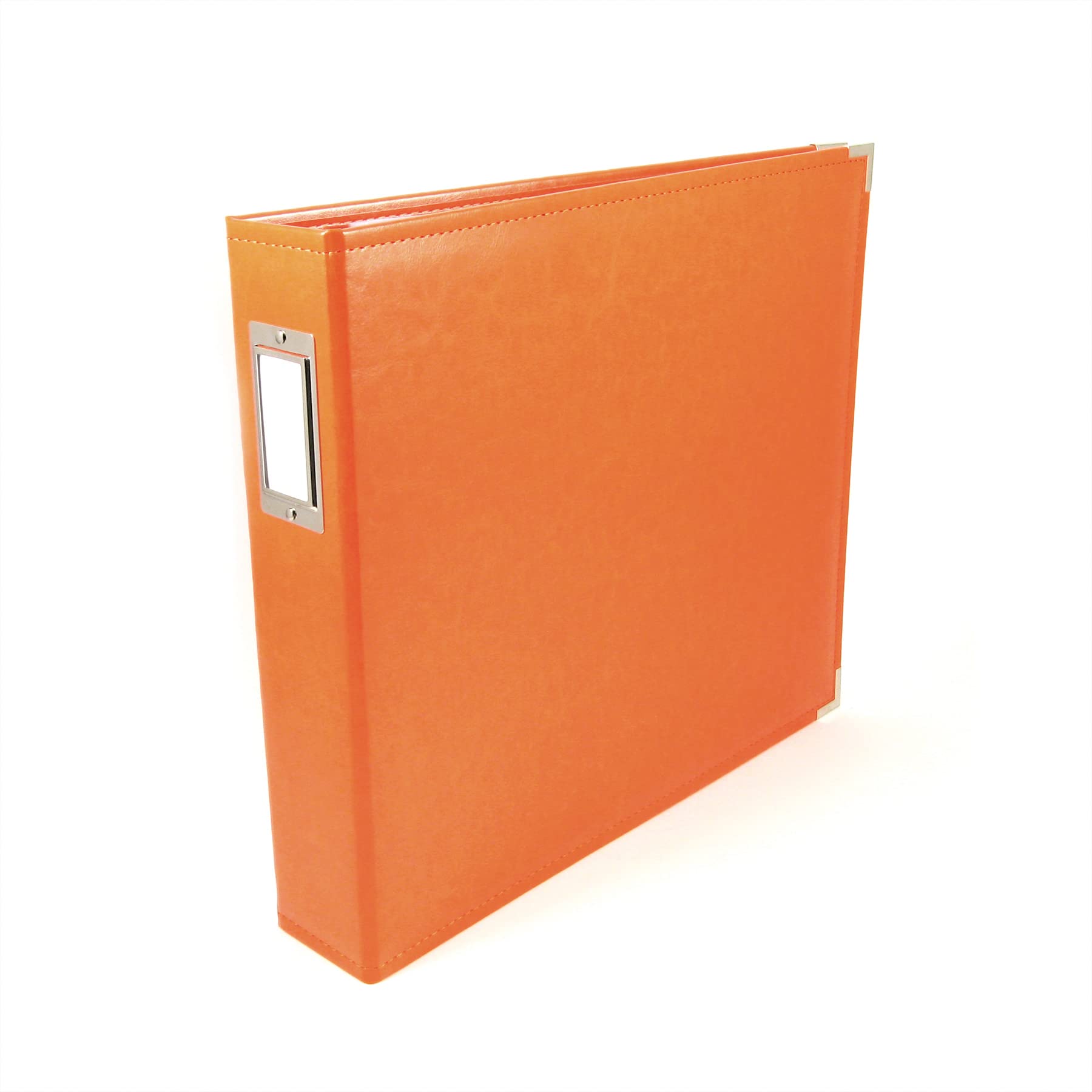 We R Memory Keepers American Crafts 660907 Classic D-Ring Scrapbooking Album, X 12-inch, Orange Soda, Acrylic, Multicolour, 34.79x39.11x6.85 cm