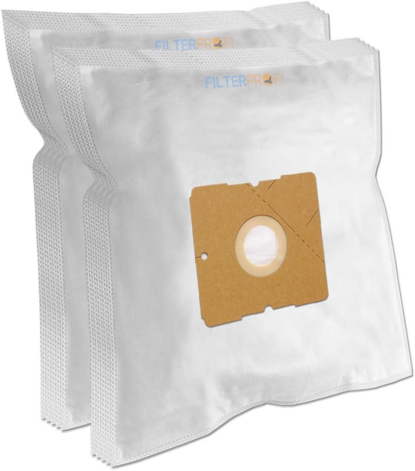 Pack of 10 + 1 Filter / Vacuum Cleaner Dust Bags For PRINCESS 700 W Schwarz, Grau