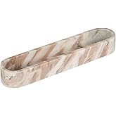 Creative Co-Op Brown Marble Oval Dish