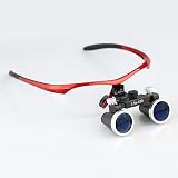 Smedent 3.5x Dental Surgical Loupe 360-460mm Working Distance Burgundy Sport view 2