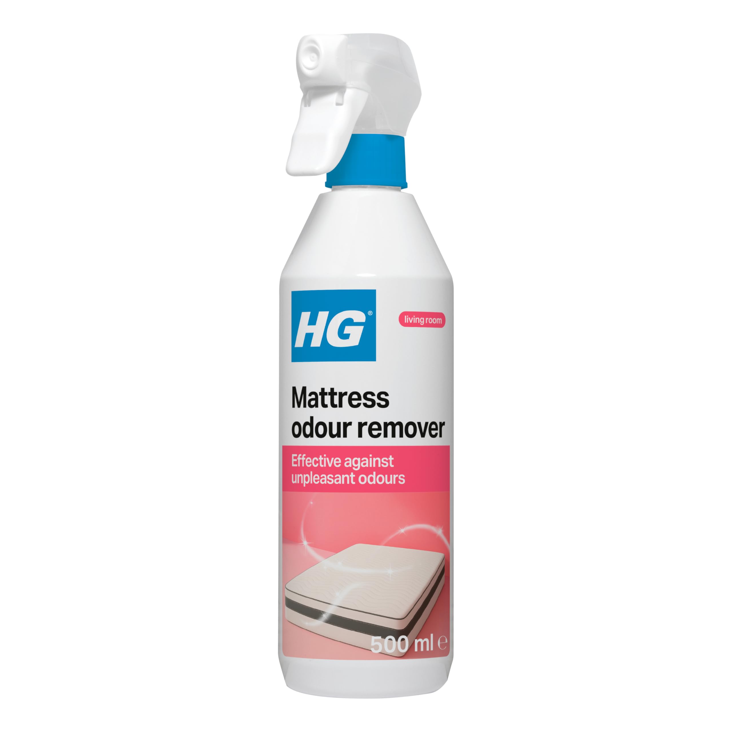 HG Mattress Odour Remover, Freshener & Stale Smell Remover, Refreshes & Neutralises the Source of Unpleasant Scents – 500ml (635050106)