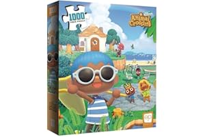 USAOPOLY Animal Crossing “Summer Fun” 1,000 Piece Jigsaw Puzzle | Collectible Puzzle Featuring Familiar Characters from The Nintendo Switch Game | Officially Licensed Nintendo Merchandise