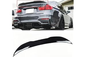 Oasiland Rear Spoiler Compatible with 2012-2018 BMW F30 3 Series & 2014-2019 F80 M3 Sedan, Glossy Black PSM Style Duckbill for 318i 320i 325i 328i 330i 335i 340i, Trunk High Kick Wing Lip
