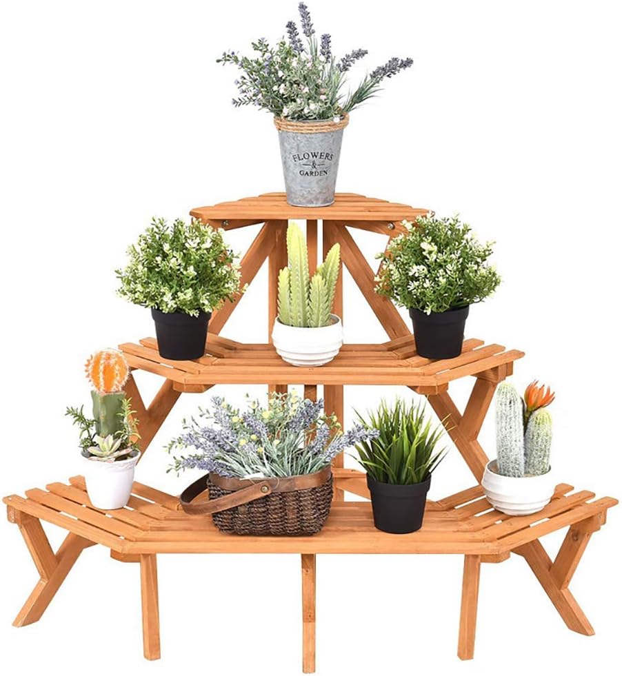 GODFSAHG Klimaanlagenabdeckung Aus Holz - Blumenständer Für Außenbereich 105x47x80cm